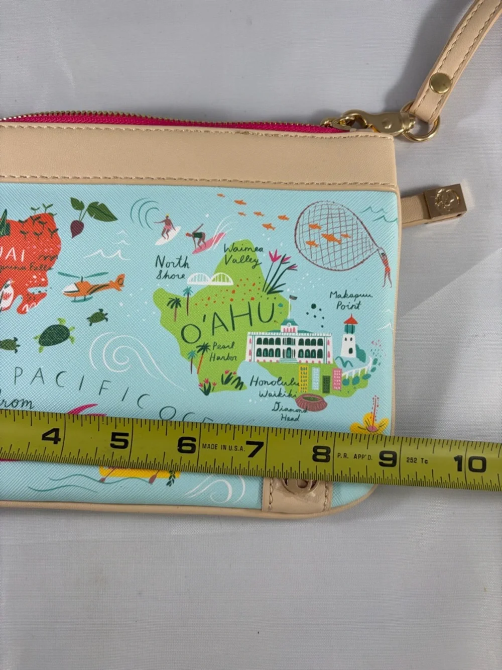 Spartina 449 Hawaiian Islands Zip Wristlet - Picture 8 of 10